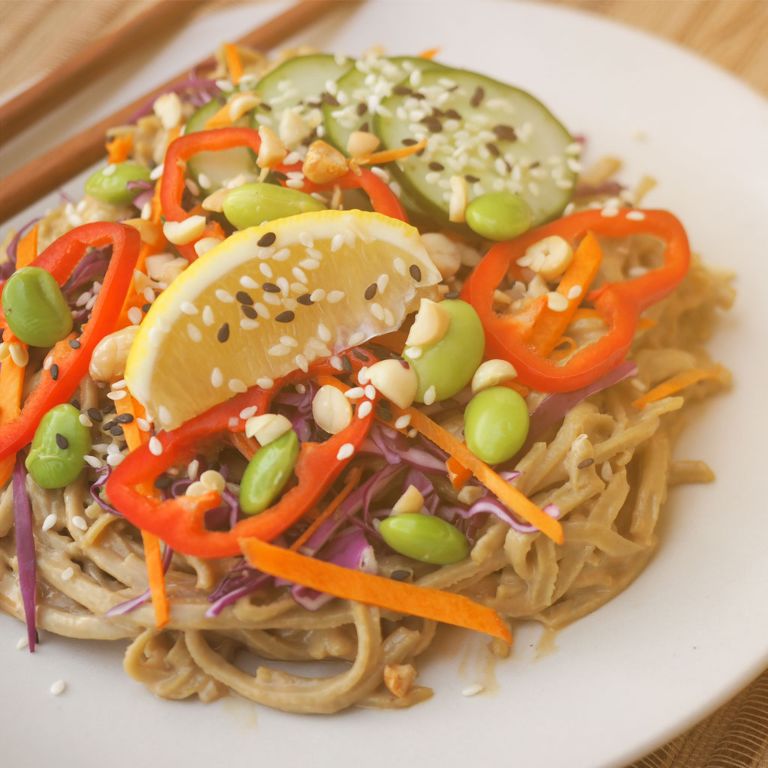 Cold Soba Noodles in Satay Sauce