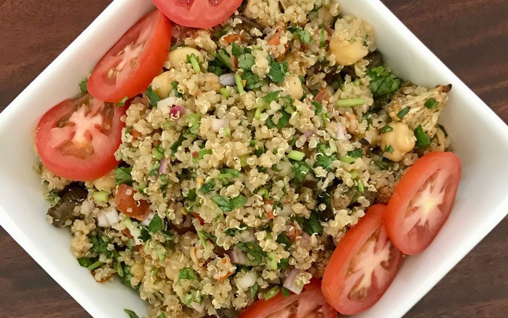 Roasted Vegetable, Chickpea, and Quinoa Salad GoWell Recipes