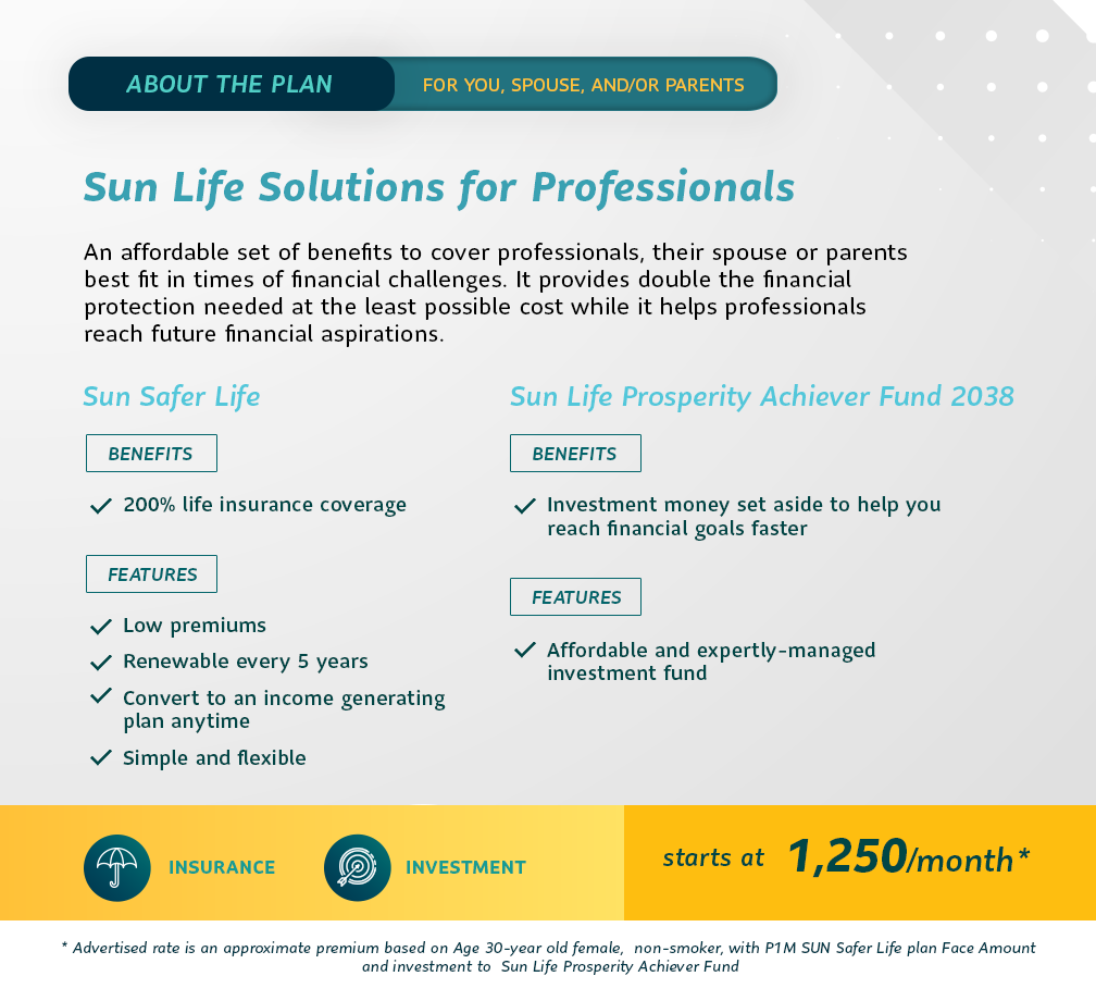 Sun Life Solutions for Professionals - Spouse and/or parents