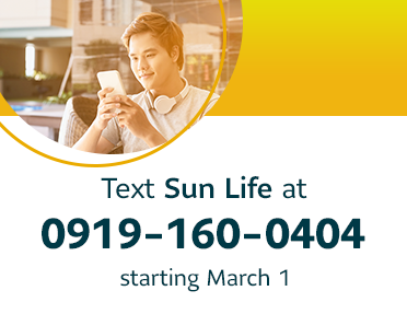 Contact Sun Life via SMS